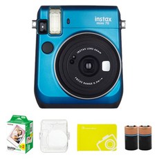 인스탁스 미니70 즉석카메라 블루 + 필름 2p + 전용케이스 투명 + 오리진 미니앨범 랜덤발송 + CR2 건전지 2p 세트 instaxmini70, 1세트 가전디지털/카메라 반품 최저가 314,000원