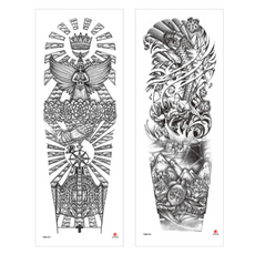 스타리움 인싸 감성 파티 휴가 긴팔 타투 스티커 2종 세트, 1세트, E 뷰티/메이크업 반품 최저가 6,000원