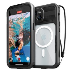 신지모루 맥세이프 풀커버 360도 워터락 방수케이스 핸드폰 방수팩, 아이폰 15 플러스, 1개 가전디지털/휴대폰 액세서리 반품 최저가 19,920원