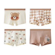 아이뿜 남아용 밀크티 곰돌이 사각 팬티 4종 세트 C41 패션의류/잡화/유아동패션 반품 최저가 11,670원