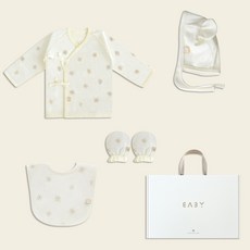 베이비앤아이 유아용 배냇저고리 + 동물모자 + 손싸개 + 턱받이 여름 출산 선물 세트 + 쇼핑백 패션의류/잡화/유아동패션 반품 최저가 11,060원