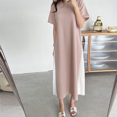 보리맘 블링 플리츠 배색 허리 끈 원피스 임부복 R903 패션의류/잡화/여성패션 반품 최저가 8,370원