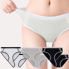 코모즈 여성용 삼선 데일리 팬티 3종 x 2p 세트 패션의류/잡화/속옷/잠옷 반품 최저가 7,970원