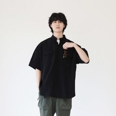 모더먼트 스트레치 멀티포켓 오버핏 반팔 셔츠 패션의류/잡화/남녀 공용 의류 반품 최저가 14,870원