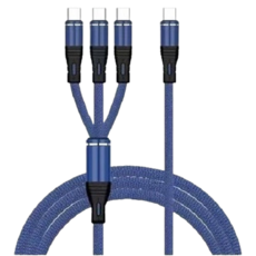 파워샷 C타입-C타입 3줄 올인원 고속충전 케이블, 블루, 1개, 1.2m 가전디지털/휴대폰 액세서리 반품 최저가 6,520원