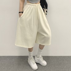 위드후이린 여성용 소프트 버뮤다 트레이닝 밴딩 반바지 패션의류/잡화/여성패션 반품 최저가 9,700원