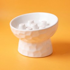 파스텔펫 반려동물 급체방지 세라믹 식기 FREE(14.8 x 11 cm), 화이트, 1개 반려동물용품/강아지 용품 반품 최저가 5,740원