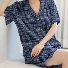 글램공감 커플용 지지미 로로체크 반팔 여름 잠옷 투피스 세트 + 선물박스 패션의류/잡화/속옷/잠옷 반품 최저가 8,770원