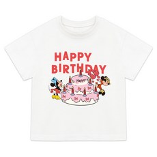 리틀래빗 아동용 통기성 패밀리 D 생일 추카 반팔 티셔츠 패션의류/잡화/여성패션 반품 최저가 8,240원