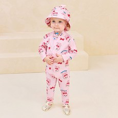 밀크마일 여아용 리본버니 스윔수트 + 플랩캡 세트 패션의류/잡화/유아동패션 반품 최저가 29,110원