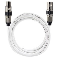 에이치디탑 XLR 암수 마이크 연장 케이블 1m, HT-TP865, 화이트, 1개 가전디지털/PC부품 반품 최저가 16,000원