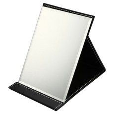 르벤라움 PU커버 접이식 휴대용 탁상 거울 대형 18 x 26 cm, 블랙 뷰티/뷰티소품 반품 최저가 3,190원
