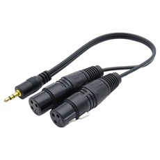 컴스마트 캐논 XLR F x 2 to 3.5mm 스테레오 변환 Y 케이블 30cm, 혼합색상, 1개, BT935 가전디지털/음향기기 반품 최저가 6,300원