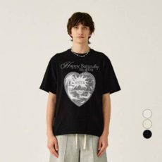 세터 남녀공용 선라이즈 인 하트 그래픽 면 반팔 티셔츠 패션의류/잡화/속옷/잠옷 반품 최저가 38,540원