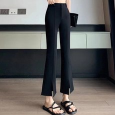 엘쏘 여성용 기본/크롭 절개 트임 스판 세미부츠컷 슬랙스 패션의류/잡화/여성패션 반품 최저가 11,520원