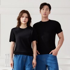 턴키 남녀공용 빅사이즈 라운드넥 비스코스 니트 스판 반팔 티셔츠 ST-084 패션의류/잡화/남녀 공용 의류 반품 최저가 21,310원