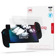 엑씨 블루라이트 차단 글리터 2.5D 라운드컷 강화유리 액정보호필름 2p 세트, 닌텐도스위치2, 투명, 1세트 가전디지털/게임 반품 최저가 6,850원