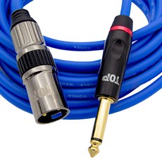 에이치디탑 5.5 모노 TO XLR 수 마이크 케이블 5m, 블루, 1개, HT-TP1317 가전디지털/음향기기 반품 최저가 14,120원