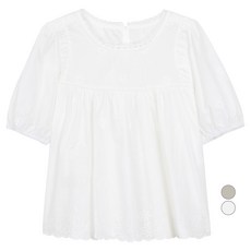 에이비에프지 여성용 플라워 펀칭 셔링 면 블라우스 AFZ2MB49 패션의류/잡화/여성패션 반품 최저가 34,930원