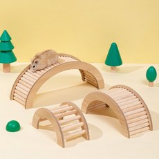 랜보어 햄스터 징검다리 사다리 놀이터 M, 우드, 1개 반려동물용품/소동물/가축용품 반품 최저가 6,120원