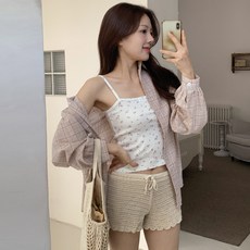 린다샵 여성용 나구느 러블리 플라워 코튼 크롭 끈나시 cpns1246k54 패션의류/잡화/속옷/잠옷 반품 최저가 10,800원