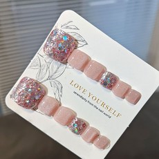 잇템샵 자석 젤 페디큐어 팁, 1개, 스파클핑크 뷰티/네일 반품 최저가 4,820원