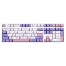 몬스타기어 132키 체리 인체공학 조약돌 한글 PBT 커스텀 포인트 한영, 코튼캔디, 화이트 + 퍼플, 키캡 가전디지털/키보드/마우스 반품 최저가 19,800원