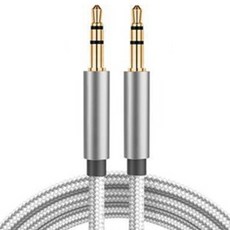KODACHIEF 헤드폰 이어폰 케이블 3.5mm-3.5mm 2m, 오로라 실버, 1개 가전디지털/음향기기 반품 최저가 4,650원