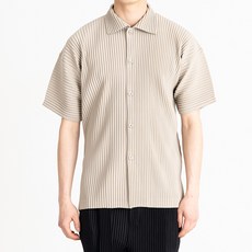 남성용 플리츠 디테일 반팔 셔츠 패션의류/잡화/남성패션 반품 최저가 62,500원