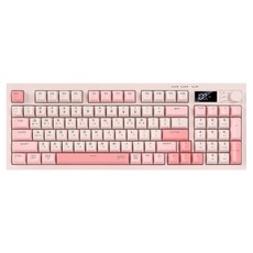 지클릭커 오피스프로 사일런스 M RGB 풀윤활 무소음 94키 LCD 블루투스 유무선 키보드, Coral RC1, WK50, 제조사축 가전디지털/키보드/마우스 반품 최저가 23,400원 로켓배송