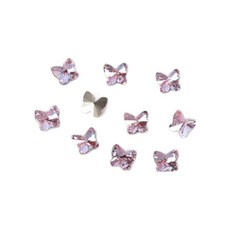 뷰티플로우 오로라 핑크빛 네일 큐빅 V컷 라인 스톤 파츠 7 x 8mm 10p, 1개, A15 나비 뷰티/네일 반품 최저가 7,030원