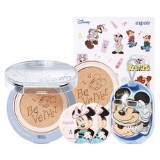 에스쁘아 디즈니 에디션 비벨벳 커버 쿠션 SPF42 PA++ 본품 13g + 리필 13g 세트, 21호 아이보리, 1개 뷰티/메이크업 반품 최저가 28,300원