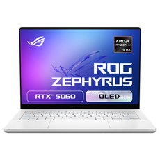 에이수스 2025 ROG 제피러스 G14 라이젠 AI 라이젠 AI 300 시리즈 지포스 RTX 5060, 플래티넘 화이트, 1TB, 32GB, WIN11 Home, GA403WM-QS017W