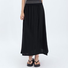엘쏘 넓은 밴딩 차르르 스판 주름 치마 롱 임산부 스커트 패션의류/잡화/여성패션 반품 최저가 14,850원
