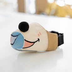 퍼피드림 강아지 스마일독 스트랩 패브릭 입마개 S 10053, 베이지, 1개 반려동물용품/강아지 용품 반품 최저가 7,410원