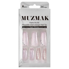 뮤즈마크 리유저블 글램 디자인 네일팁 발레리나 세트, 1개, 오르빗 뷰티/네일 반품 최저가 17,360원