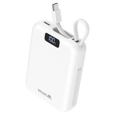 밸류엠 PD 22.5W 고속충전 케이블 일체형 미니 보조배터리 10000mAh C타입, 화이트, VM-B2PA10MNCP 가전디지털/1인방송 전문관 반품 최저가 11,760원
