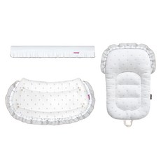 마니또펫 애견 유모차 듀라론 냉감 쿨 스마트범퍼 + 아우터 크로스 + 라이너 크로스 세트, 프릴 화이트(스마트범퍼), 1세트 반려동물용품/고양이 용품 반품 최저가 64,370원