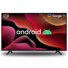 와이드뷰 4K UHD LED 구글 안드로이드 스마트TV, 109cm(43인치), GTWV43UHD-E1, 스탠드형, 고객직접설치 가전디지털/TV/영상가전 반품 최저가 209,280원