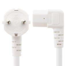 솔탑 ᄀ자 우측 꺽임 고용량 16A PC전원 플러그 파워 케이블 화이트 SOLTOP-4115, 1개, 3m 가전디지털/PC부품 반품 최저가 10,390원