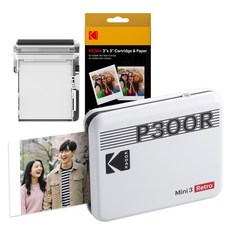 코닥 미니 3 레트로 포토프린터 사진인화기 카트리지 38p, P300R, 화이트 가전디지털/프린터/복합기 반품 최저가 115,290원