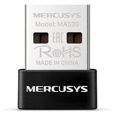 머큐시스 Mercusys 블루투스 5.4 나노 USB 어댑터, 블랙, 1개, MA530 가전디지털/음향기기 반품 최저가 4,090원