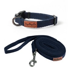 딩동펫 반려동물 캐시미어 목줄 L + 리드줄 S 세트, 네이비, 1세트 반려동물용품/펫티켓 산책용품 반품 최저가 6,250원