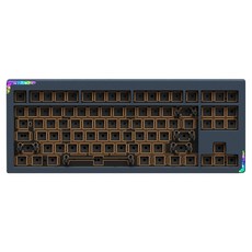 몬스타기어 베어본 풀알루미늄 볼캐치 QMK 유무선 블루투스 텐키리스 키보드, 블루그레이, STELLA 87, 제조사축 가전디지털/키보드/마우스 반품 최저가 110,700원