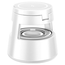 만랩 3in1 맥세이프 블루투스 스피커 무드등 아이폰 갤럭시 에어팟 버즈 갤럭시 워치 애플워치 충전기, 화이트, 1개 가전디지털/휴대폰 액세서리 반품 최저가 25,890원