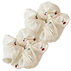 로시끌레르 체리블랑 자수 스크런치 2p 패션의류/잡화/여성패션 반품 최저가 6,760원