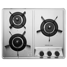 나비엔매직 550장용 전원타입 빌트인 가스레인지 3구, GRB-4003NA, LNG 주방용품/주방가전 반품 최저가 130,960원