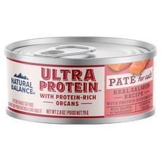 내추럴발란스 고양이 울트라 프로틴 리얼 파테 레시피 캔 습식사료, 연어, 79g, 24개 반려동물용품/고양이 사료 반품 최저가 59,270원