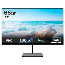주연테크 FHD 27 LED 100Hz 1ms 광시야각 프리싱크 슬림베젤 PC 모니터, 68cm, V27F100(무결점) 가전디지털/모니터 반품 최저가 97,090원