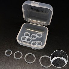 젤루나 여성용 심플 아크릴 실리콘 투명 피어싱 내경10mm 모음 6p + 케이스 세트 패션의류/잡화/남성패션 반품 최저가 6,800원